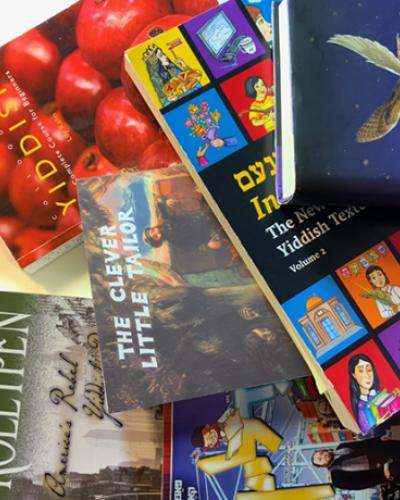 Collection of contemporary Yiddish books