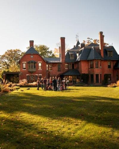A.D. White House with students